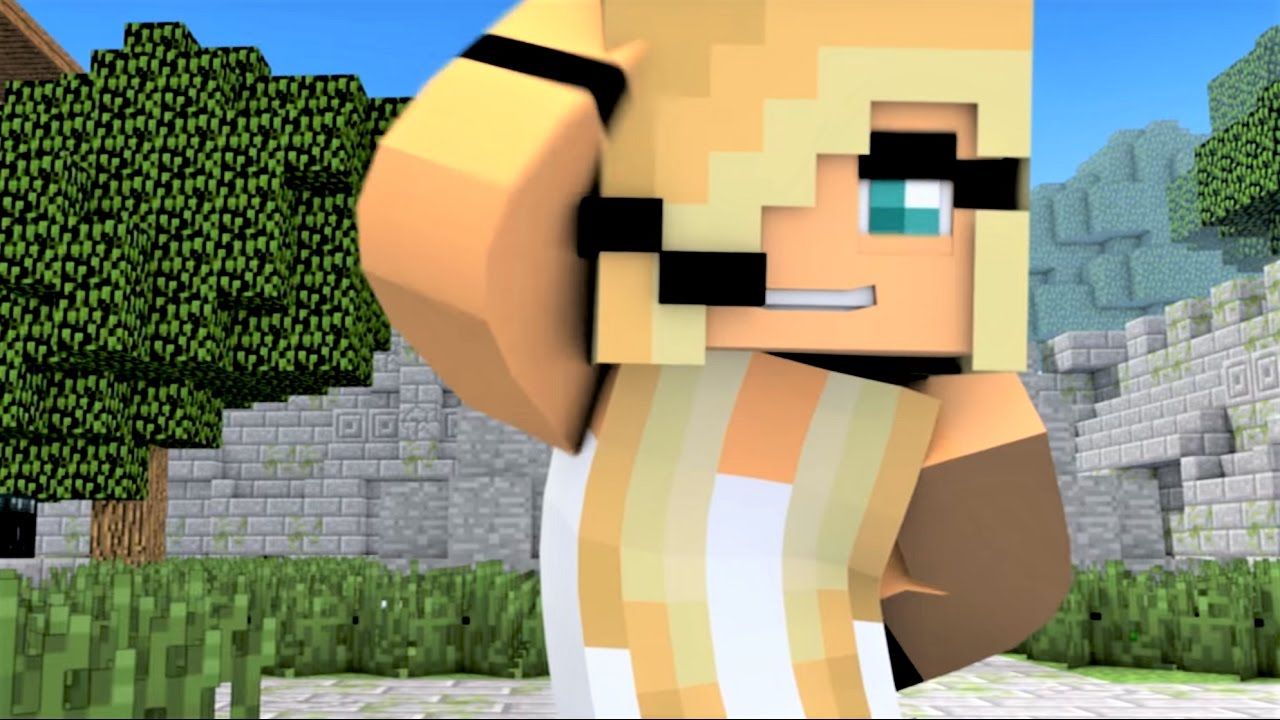 Personaggi Minecraft verdi nel bosco, 1920x1080 Full HD, Laptop