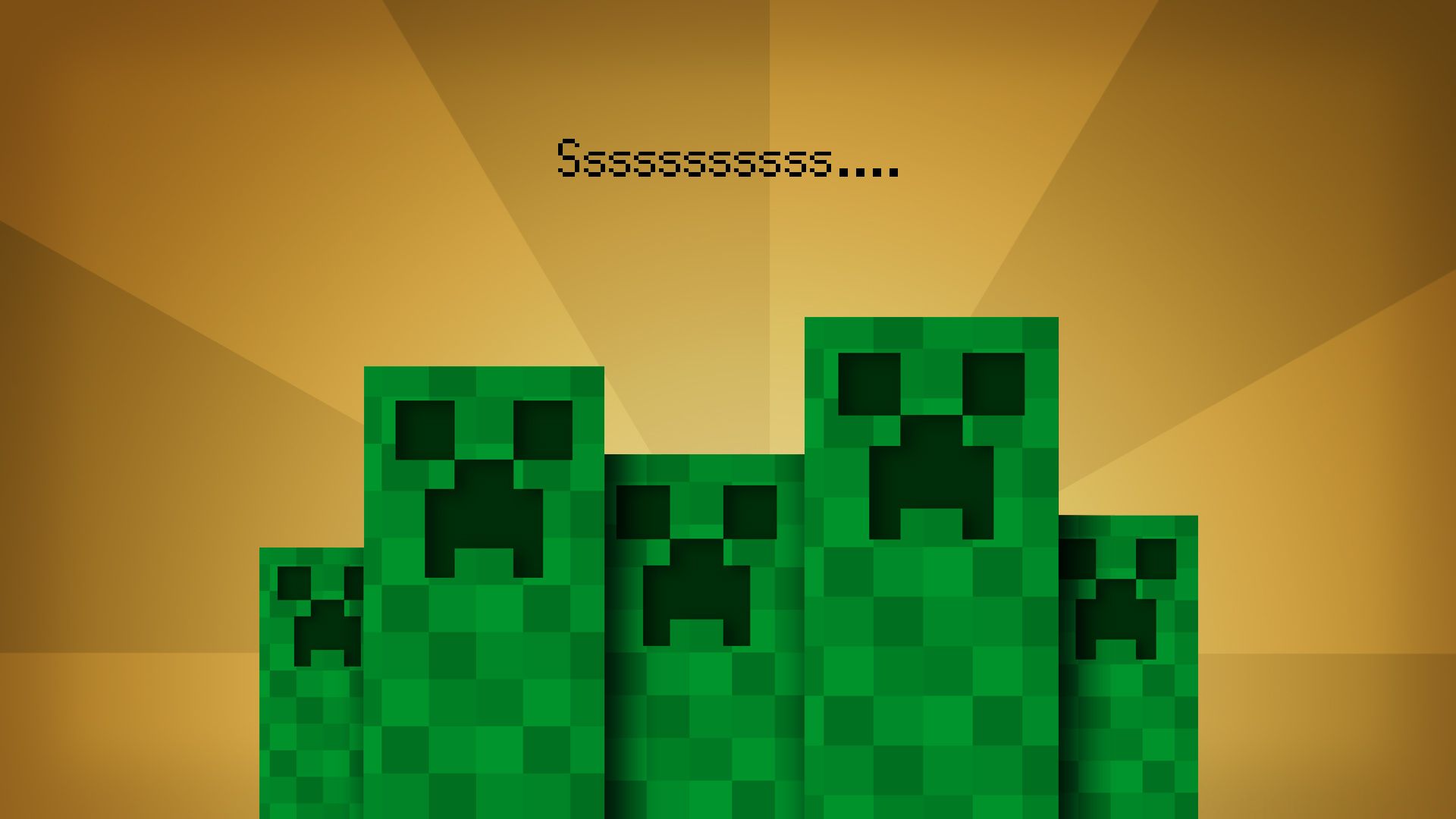 Creeper Minecraft su sfondo sfumato, 1920x1080 Full HD 1080p, Desktop