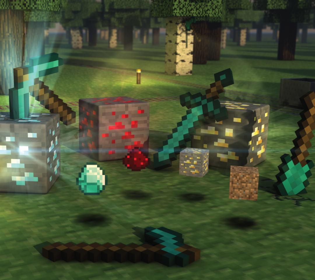 Blocchi minerali e picconi Minecraft, 1080x960 HD, Desktop