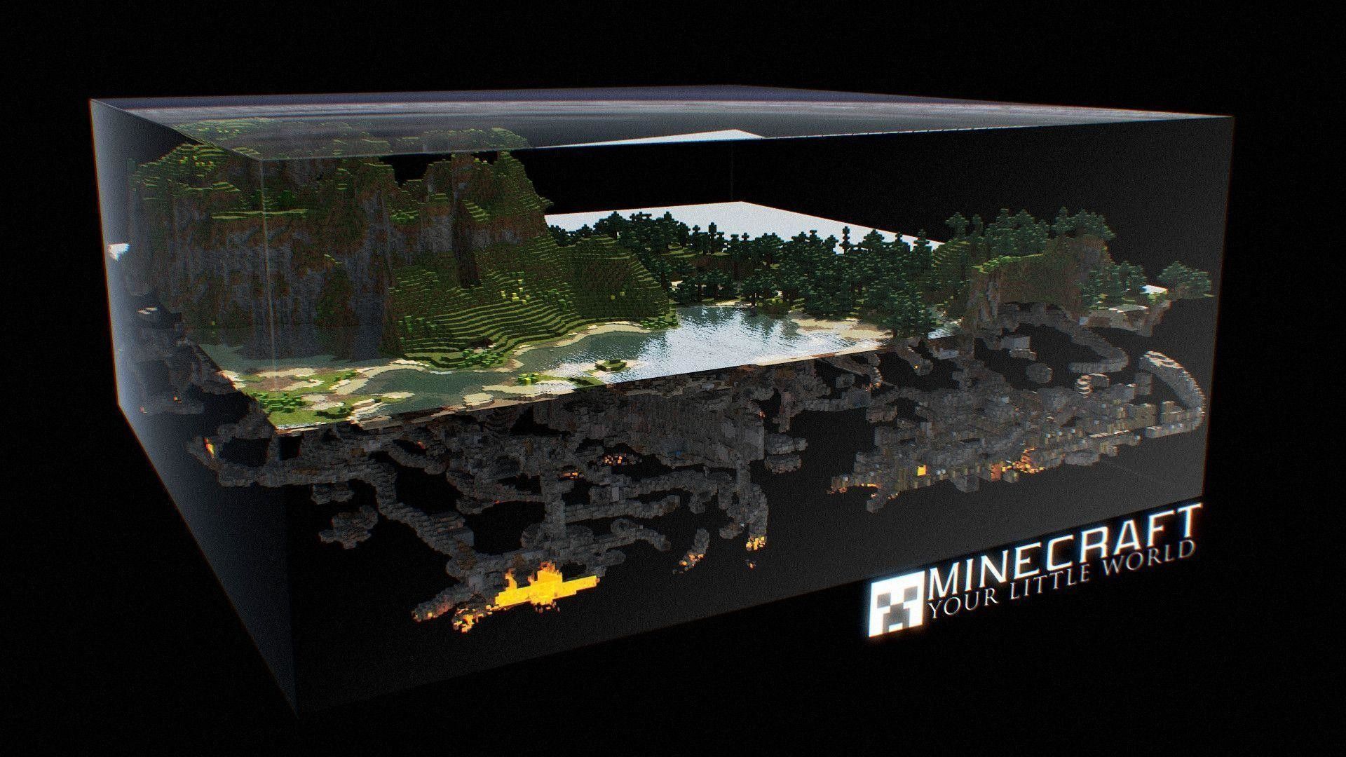 Diorama mondo Minecraft cubo, 1920x1080 1080p, PC Desktop