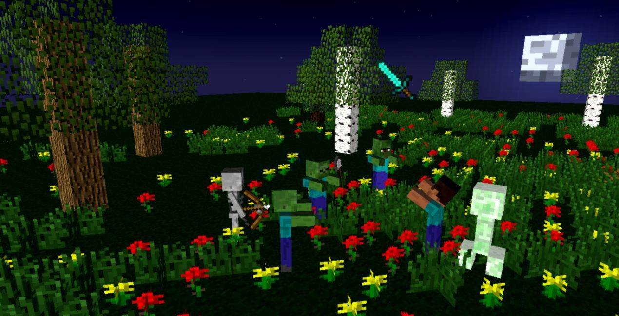 Grotta Minecraft con vista esterna, 1024x768 HD, PC