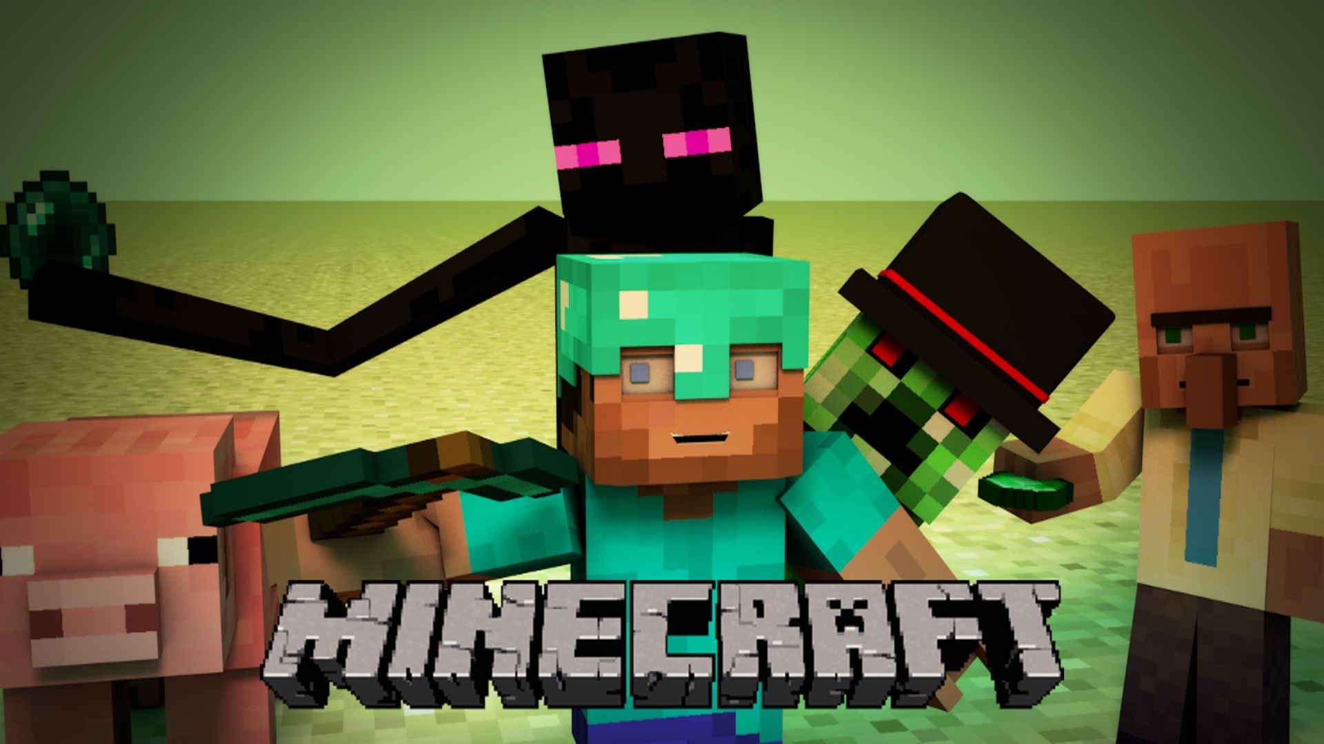 Anatomia di un Creeper Minecraft, 1368x819 HD, Desktop
