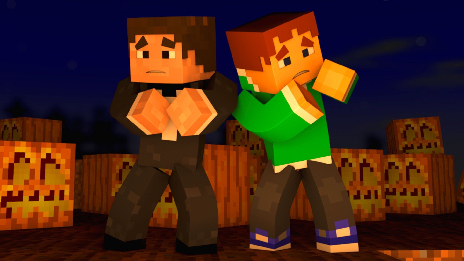 Zucca pixelata Minecraft Halloween, 1920x1080 1080p, Desktop
