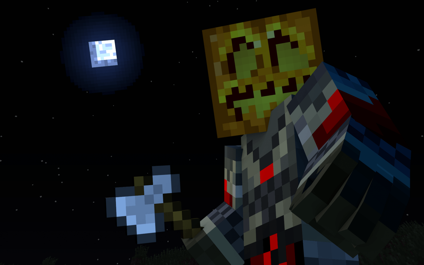 Zucca pixel art Minecraft, 1440x1280 HD, Desktop