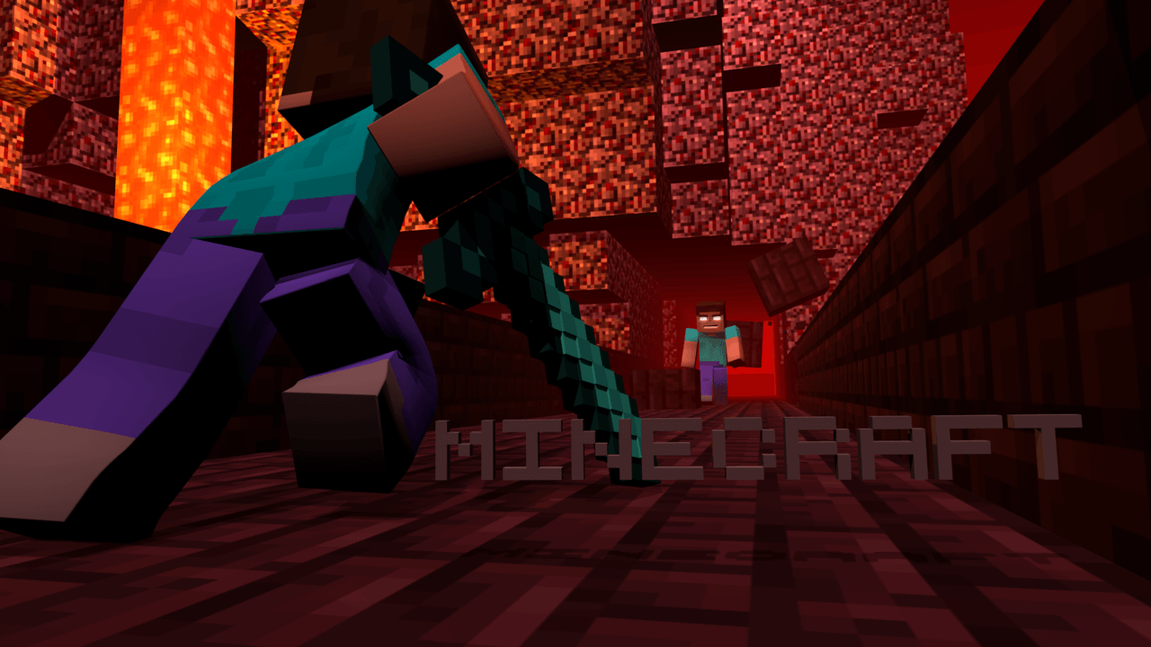 Steve contro Herobrine Minecraft, 1280x720 720p, PC