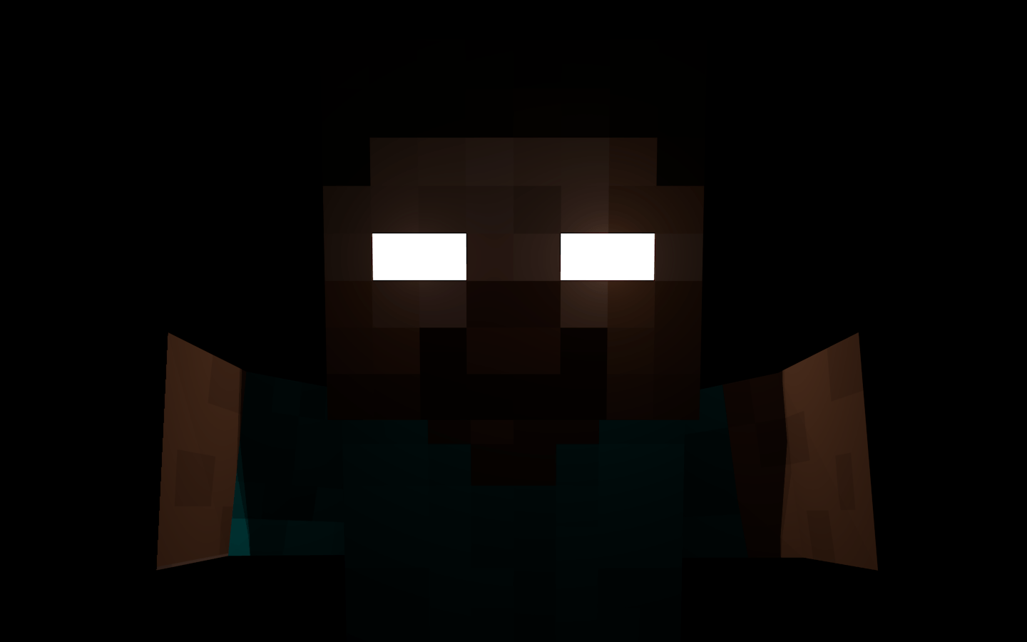 Herobrine Minecraft occhi bianchi, 1440x900 HD, Desktop