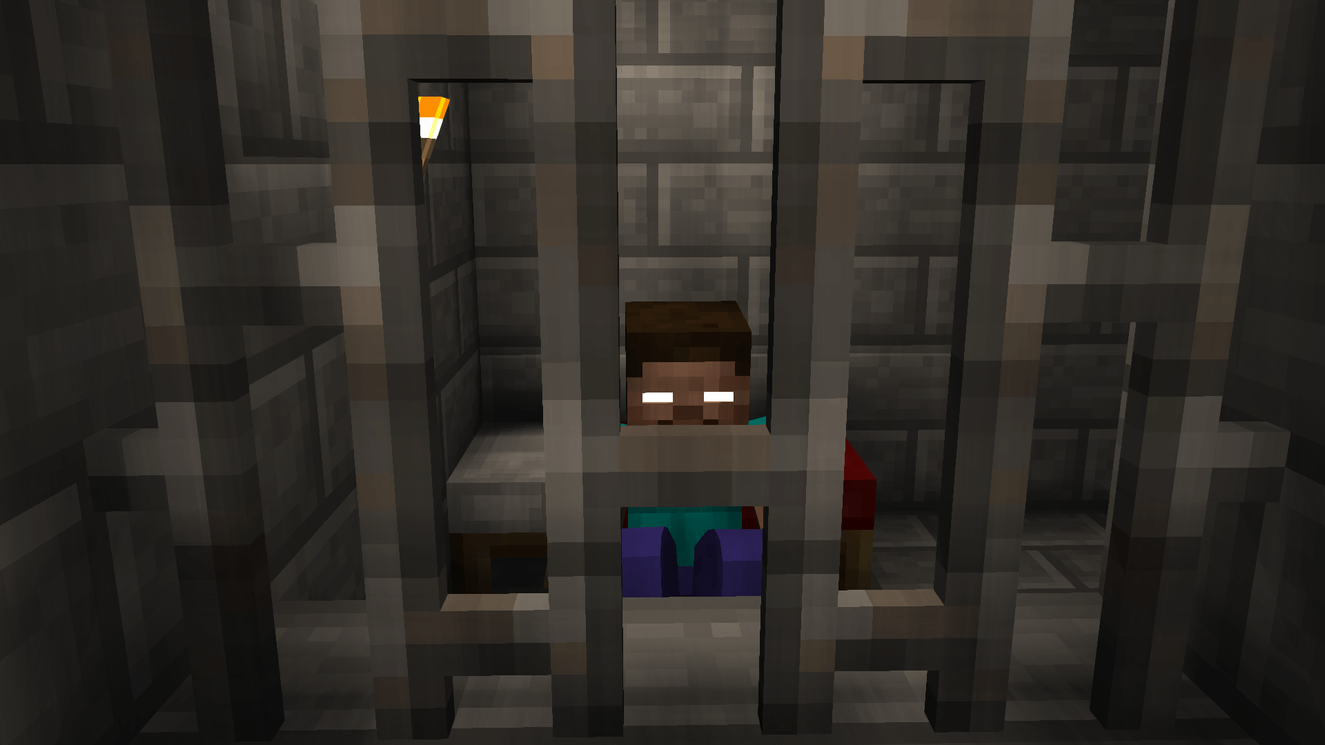 Herobrine Minecraft prigione pietra, 1920x1080 Full HD 1080p, Laptop