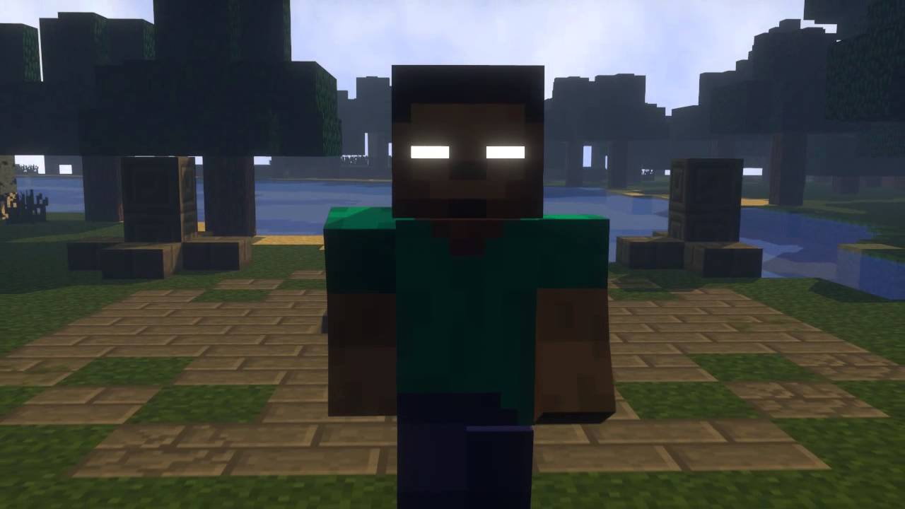 Herobrine Minecraft occhi bianchi, 1280x720 HD, Desktop