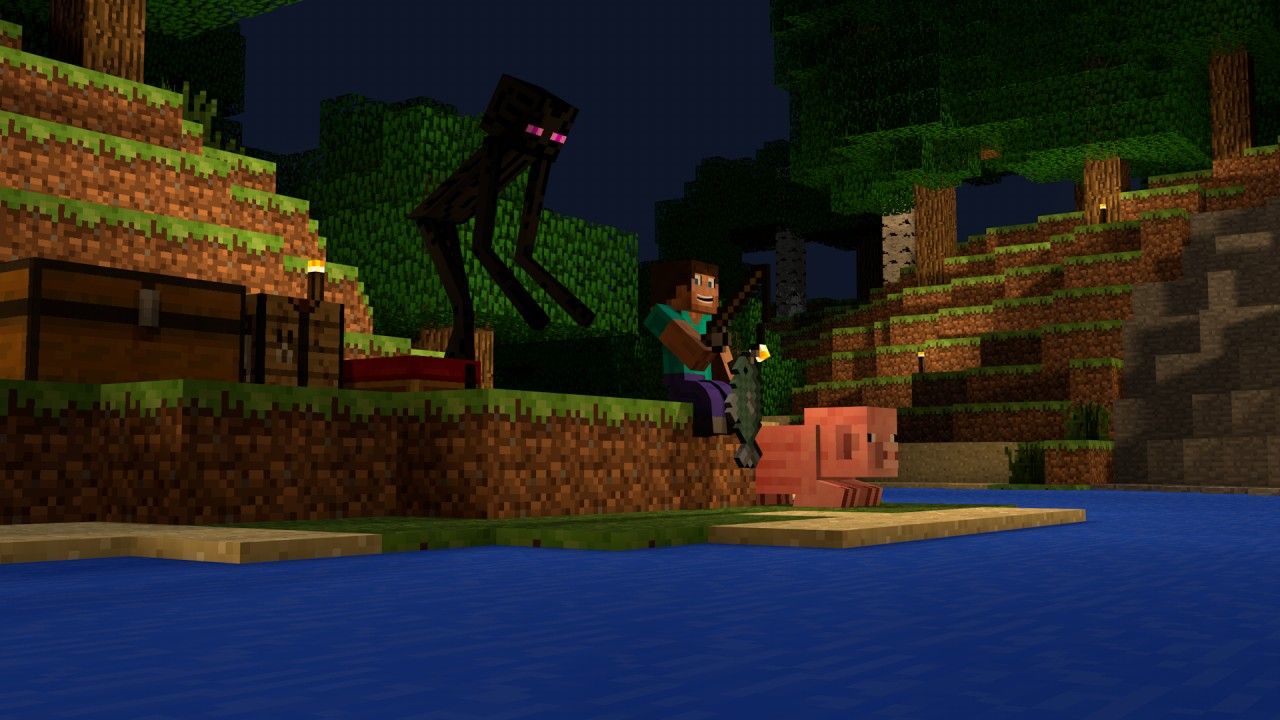 Herobrine e Steve Minecraft, 1280x720 HD, Desktop
