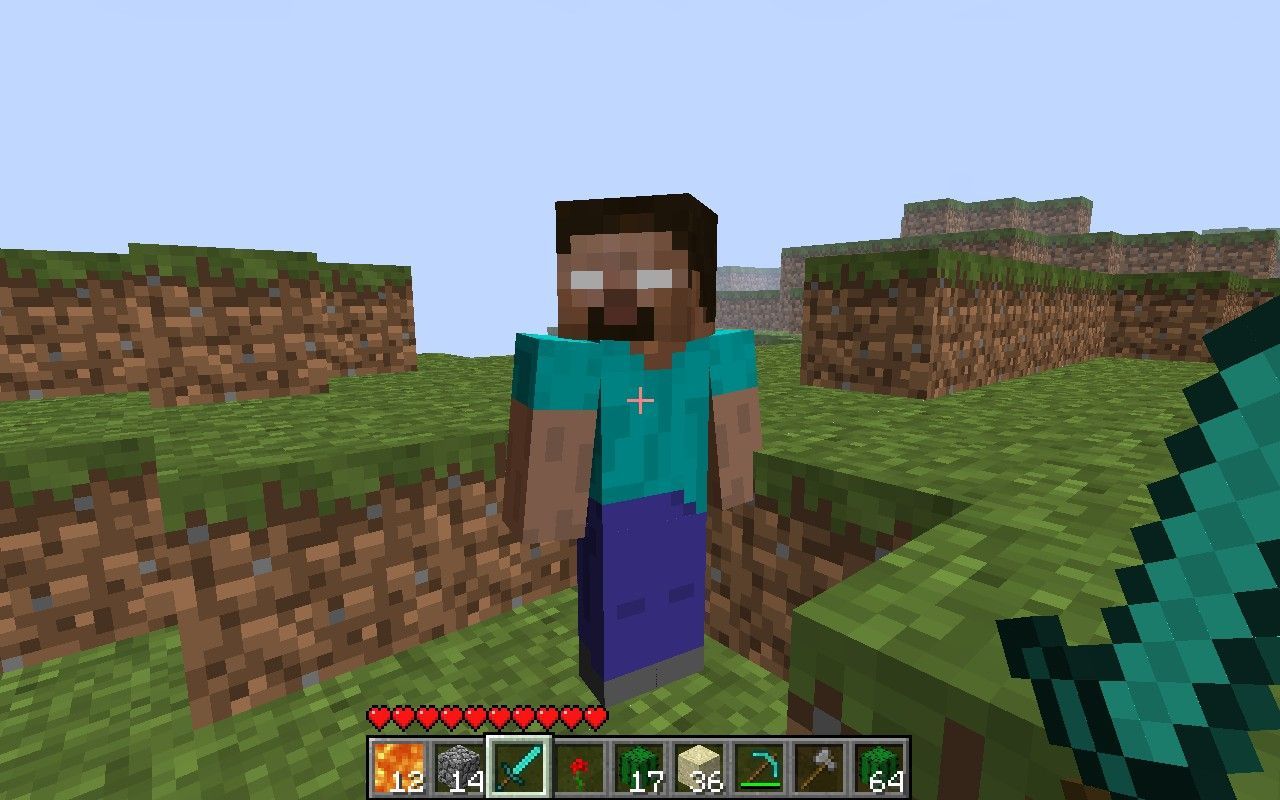 Herobrine skin Minecraft, 1280x800 HD, Desktop