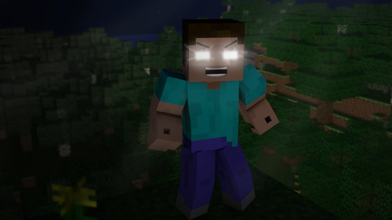 Herobrine occhi luminosi Minecraft, 1280x720 HD, Desktop