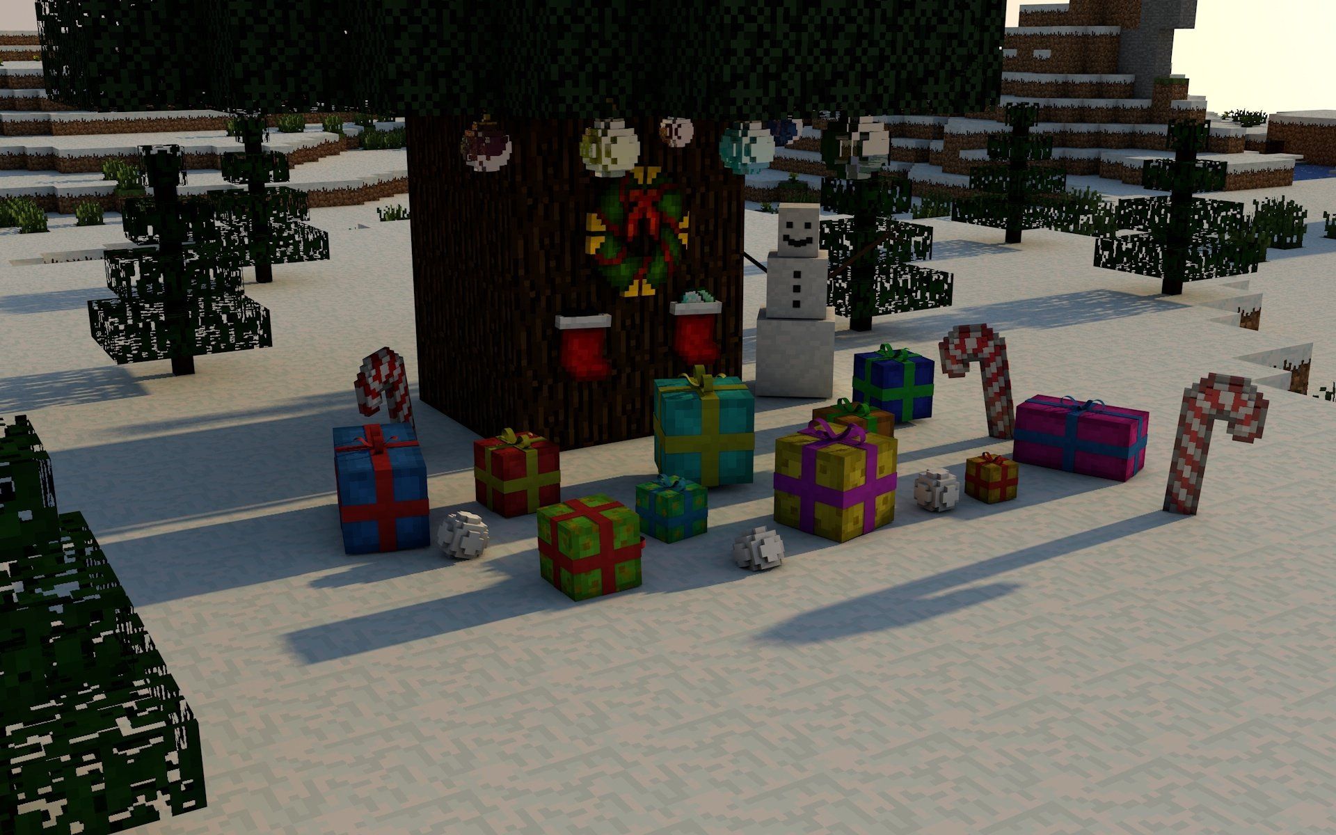 Minecraft regali natalizi neve, 1920x1200 Full HD+ WUXGA, Desktop