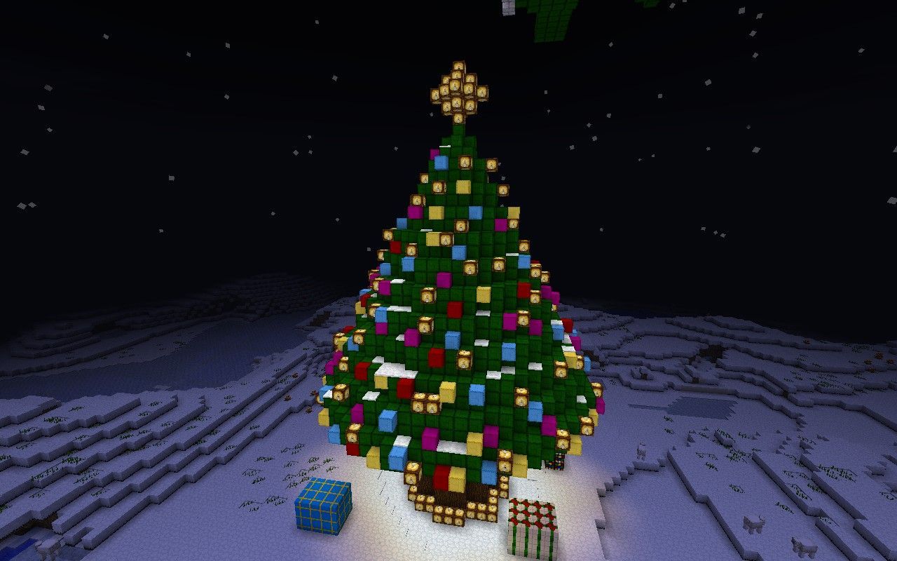 Albero di Natale Minecraft, 1280x752 HD, PC Desktop