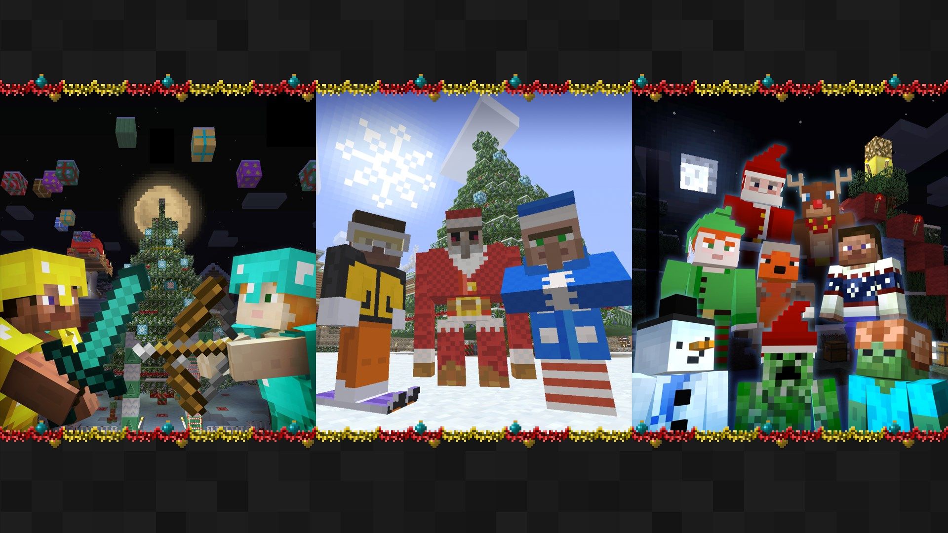 Albero di Natale Minecraft, 1920x1080 Full HD, PC Desktop