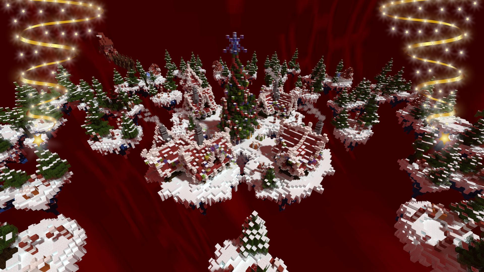 Personaggi Minecraft con Babbo Natale, 1920x1080 1080p, Desktop