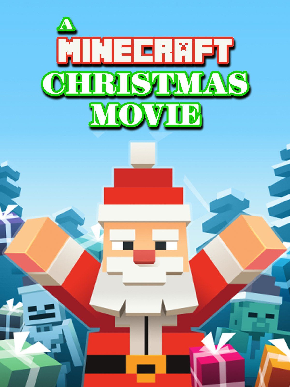 Personaggio Minecraft neve natalizia, 1920x1080 Full HD 1080p, PC