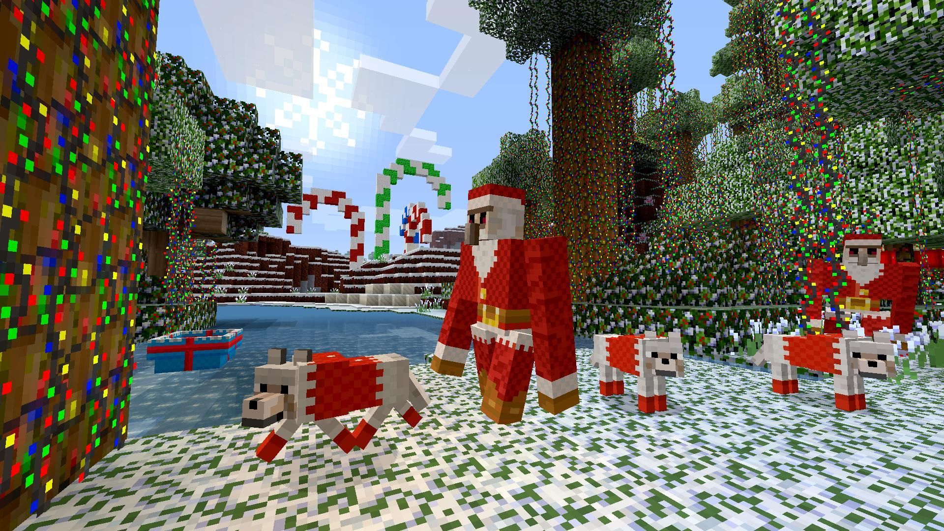 Minecraft Babbo Natale albero regali, 1600x1200 HD Ready, Acer Nitro