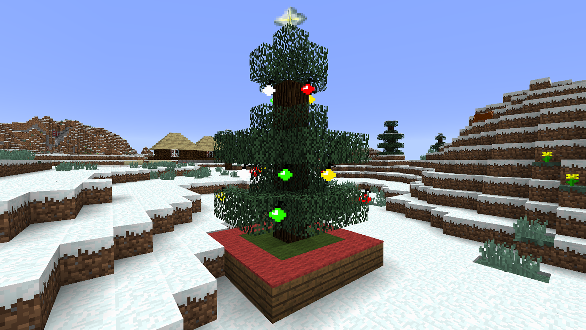 Minecraft camino natalizio regali, 1280x800 HD, Desktop