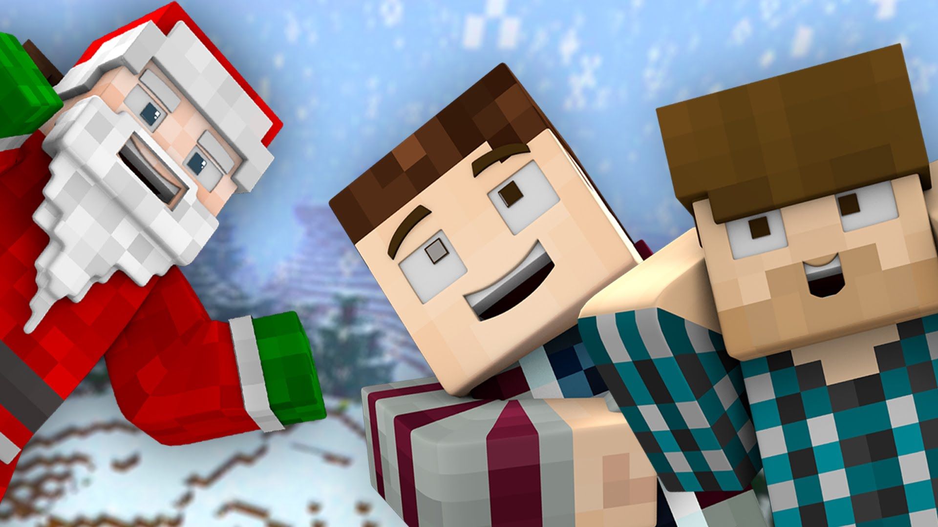 Pupazzo di neve Minecraft natalizio, 1920x1080 Full HD, Laptop