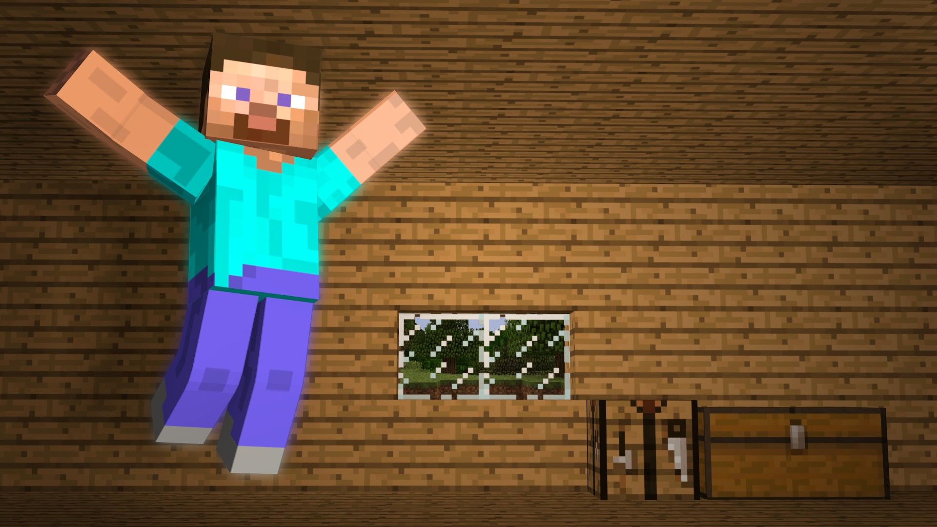 Steve Minecraft con spada, 1920x1080 Full HD, Desktop