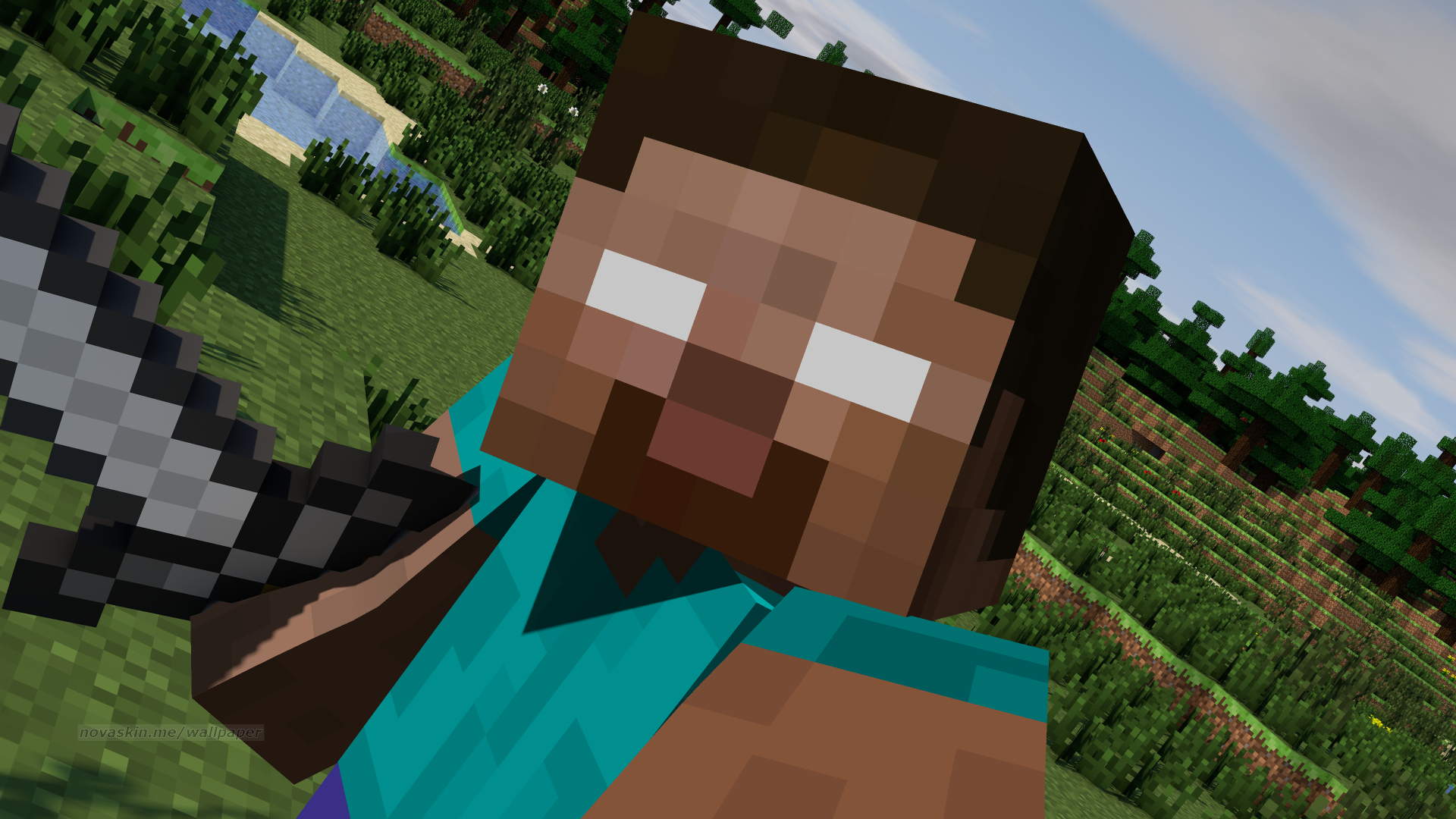 Steve Minecraft in stanza legno, 1920x1080 1080p, PC