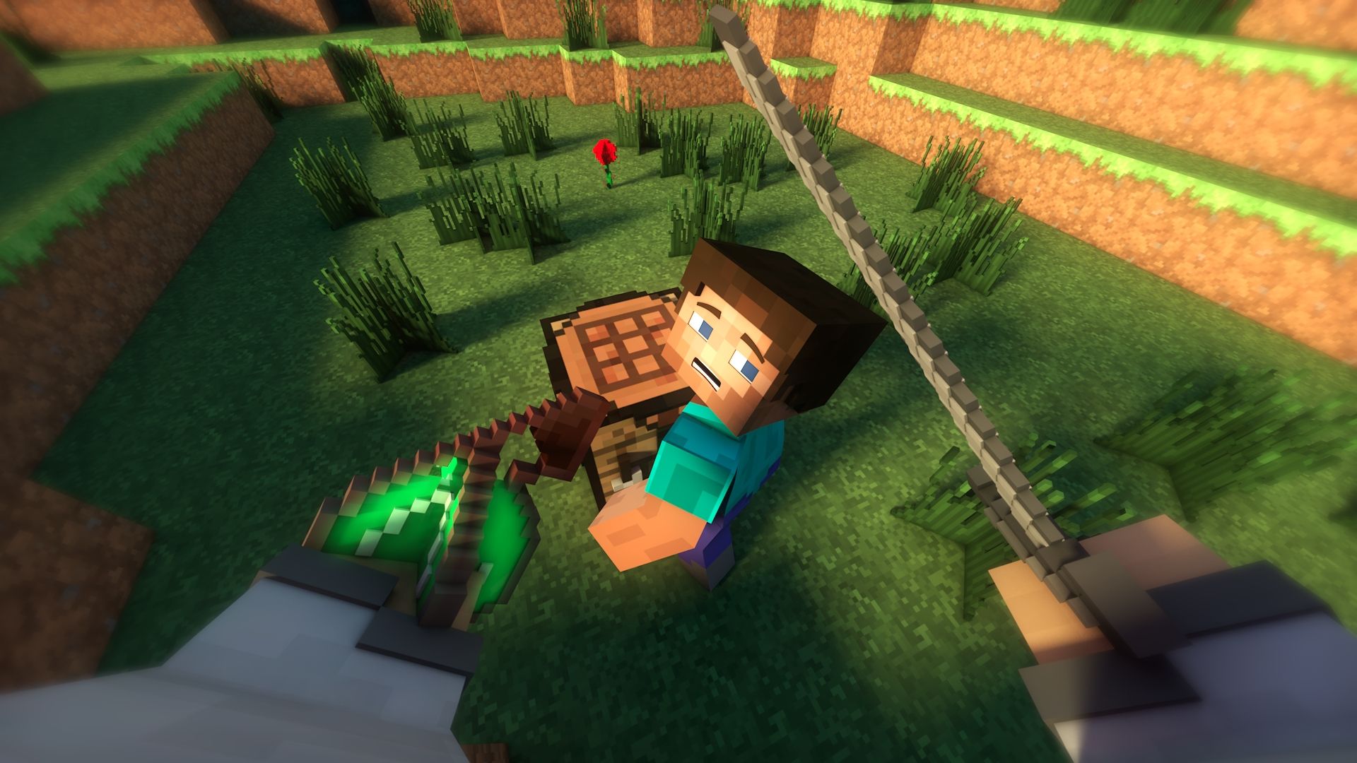 Steve Minecraft con TNT, 1920x1080 Full HD, PC Desktop