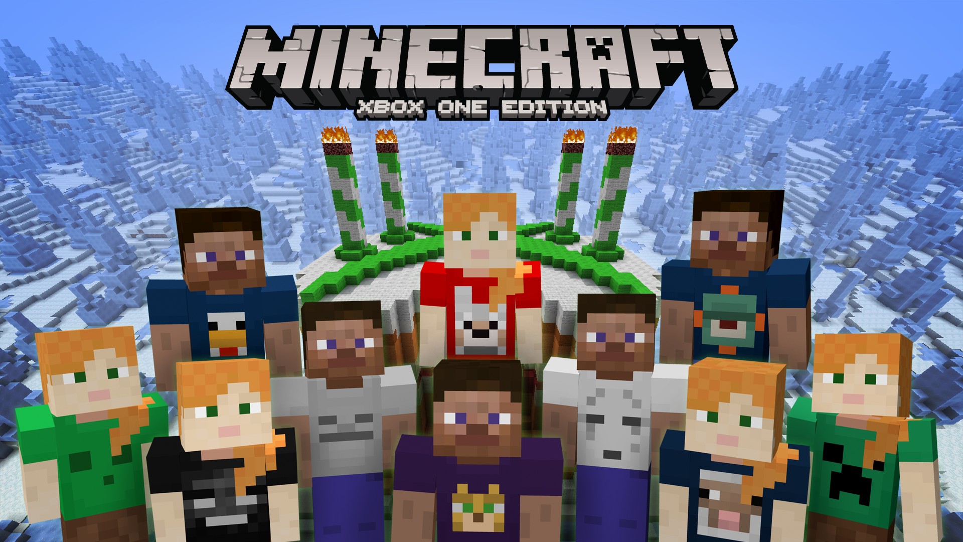 Personaggi Minecraft Xbox One Edition, 1920x1080 Full HD 1080p, PC Desktop