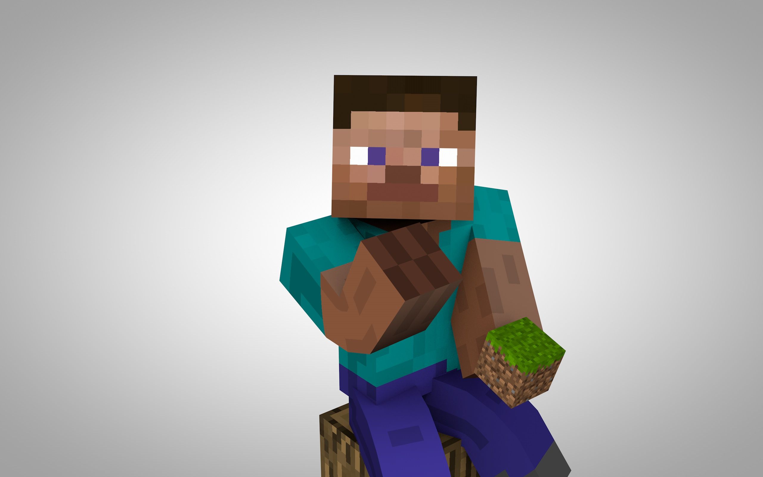 Steve di Minecraft 3D, 2560x1600 2K+, Desktop