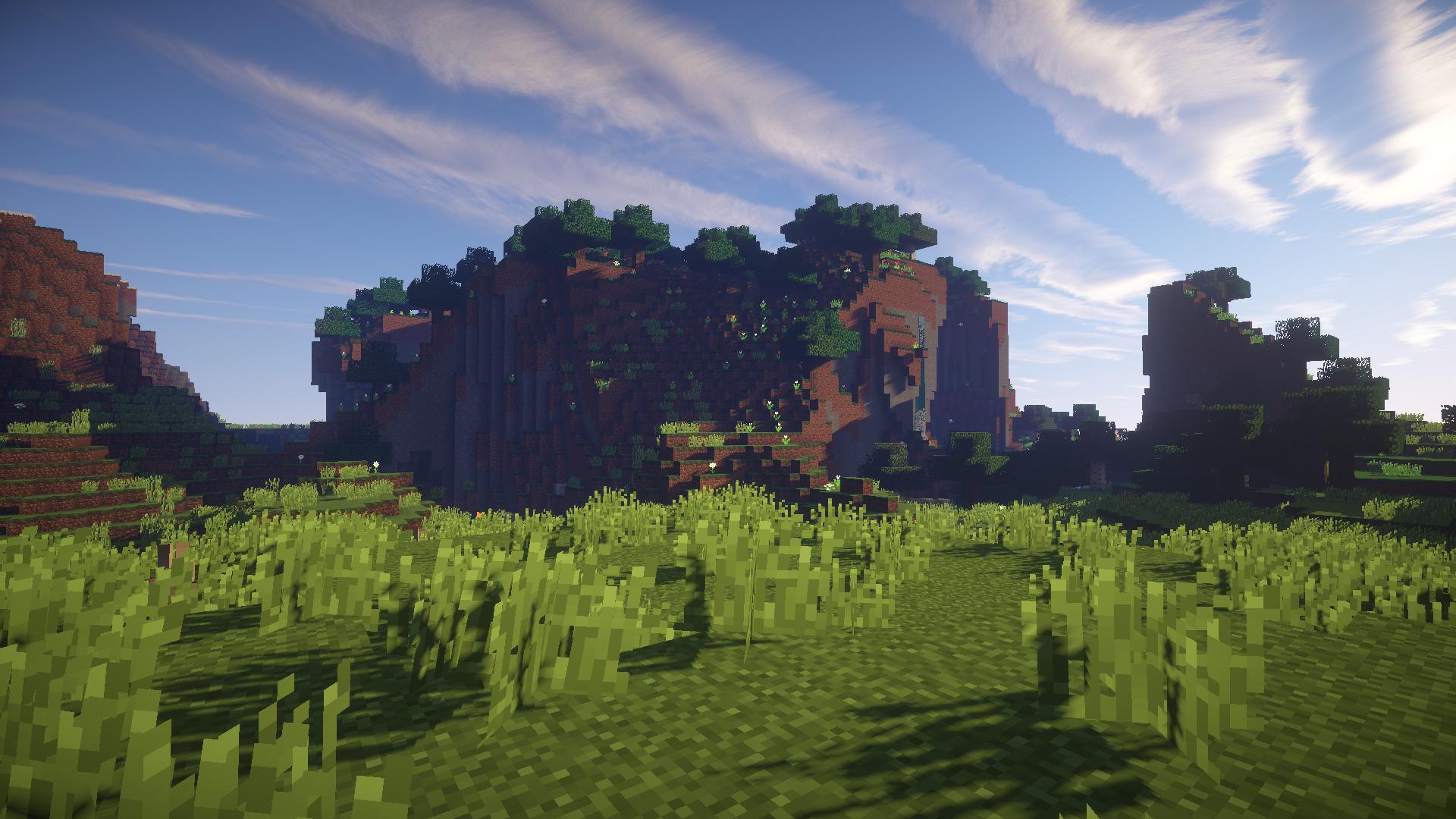 Paesaggio Minecraft collina erbosa, 1920x1080 1080p, Desktop