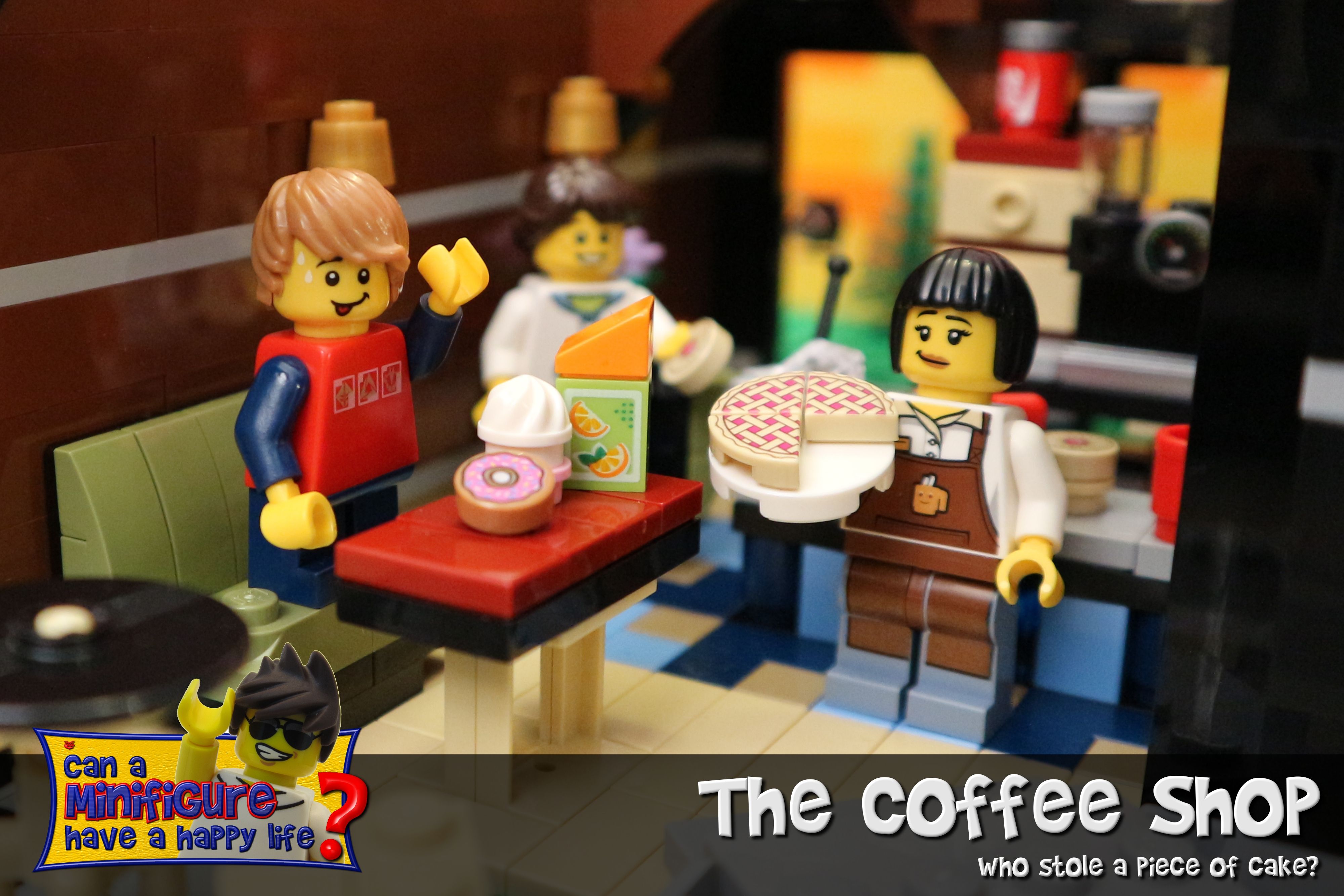 Minifigure LEGO nel coffee shop, 4000x2667 Ultra HD, 4K TV