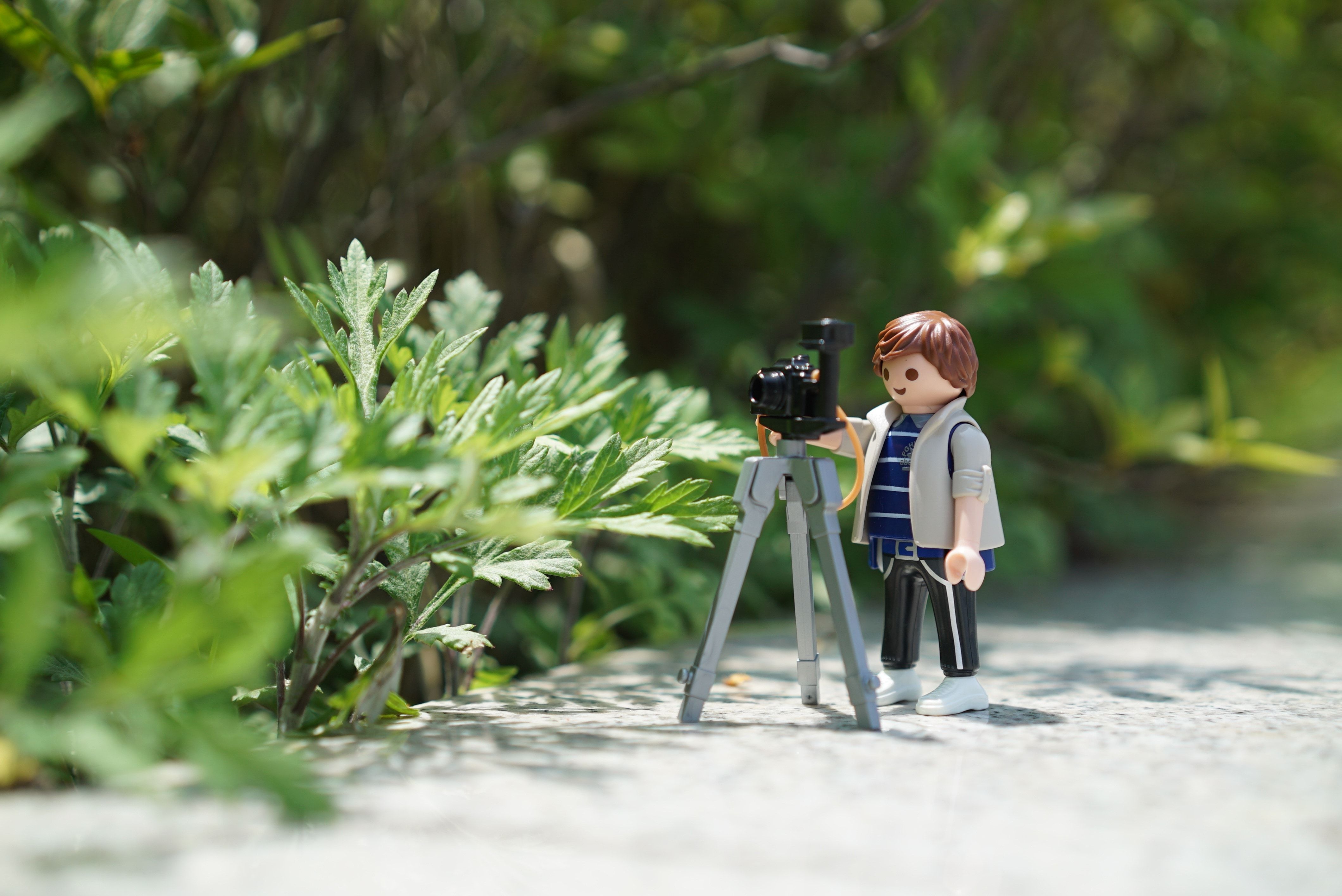 Minifigure fotografo con treppiede, 4240x2832 Ultra HD, 4K TV