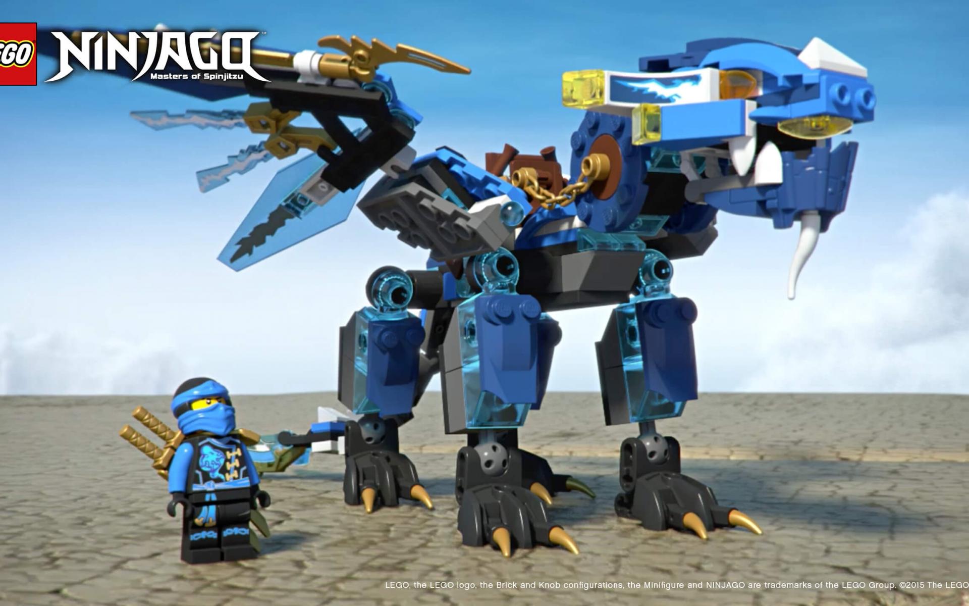 Lego Ninjago Minifigure robot blu, 1920x1200 WUXGA, Desktop