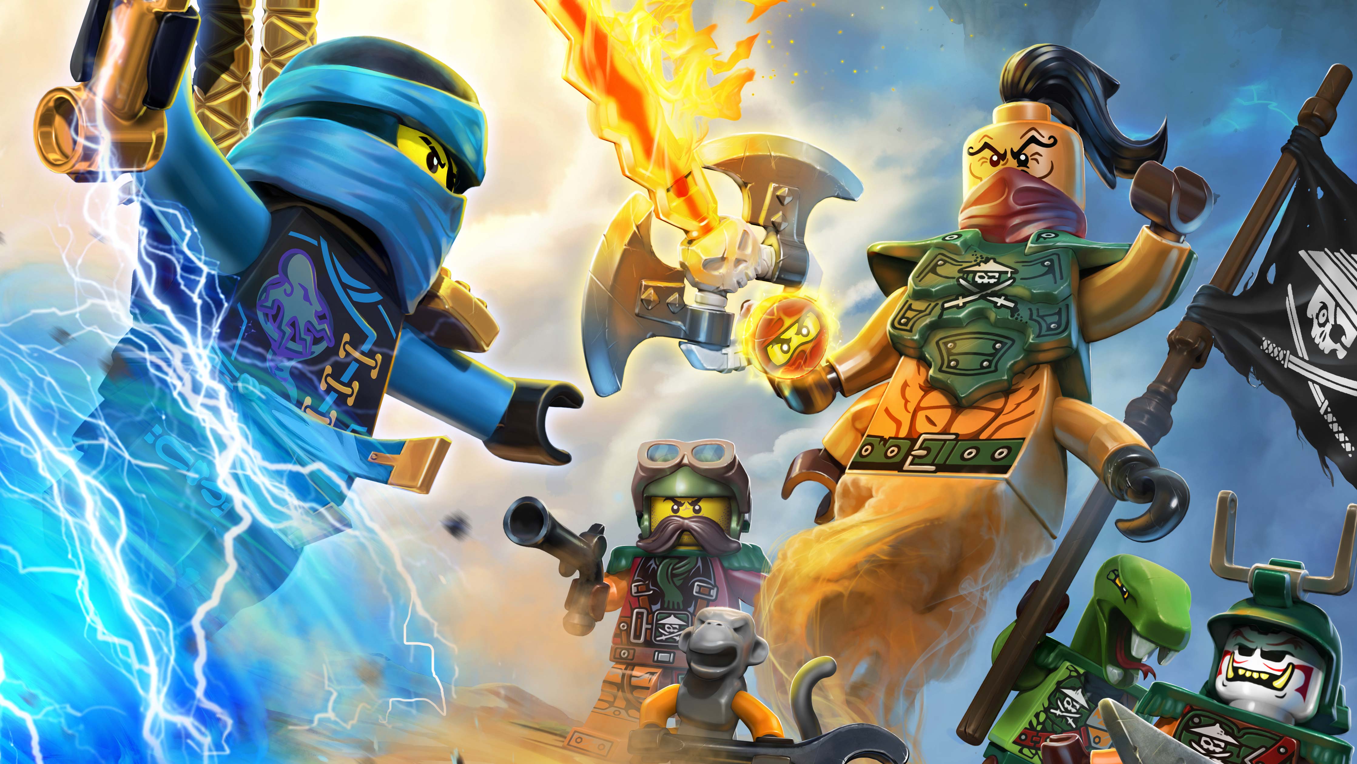 Minifigure LEGO Ninjago Movie, 4474x2519 4K Ultra HD, Monitor 4K