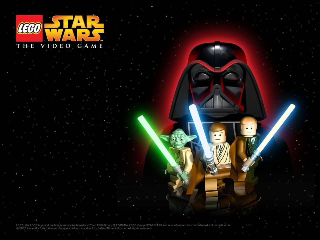 Lego Star Wars Darth Vader Yoda, 1280x960 720p, Lenovo Legion