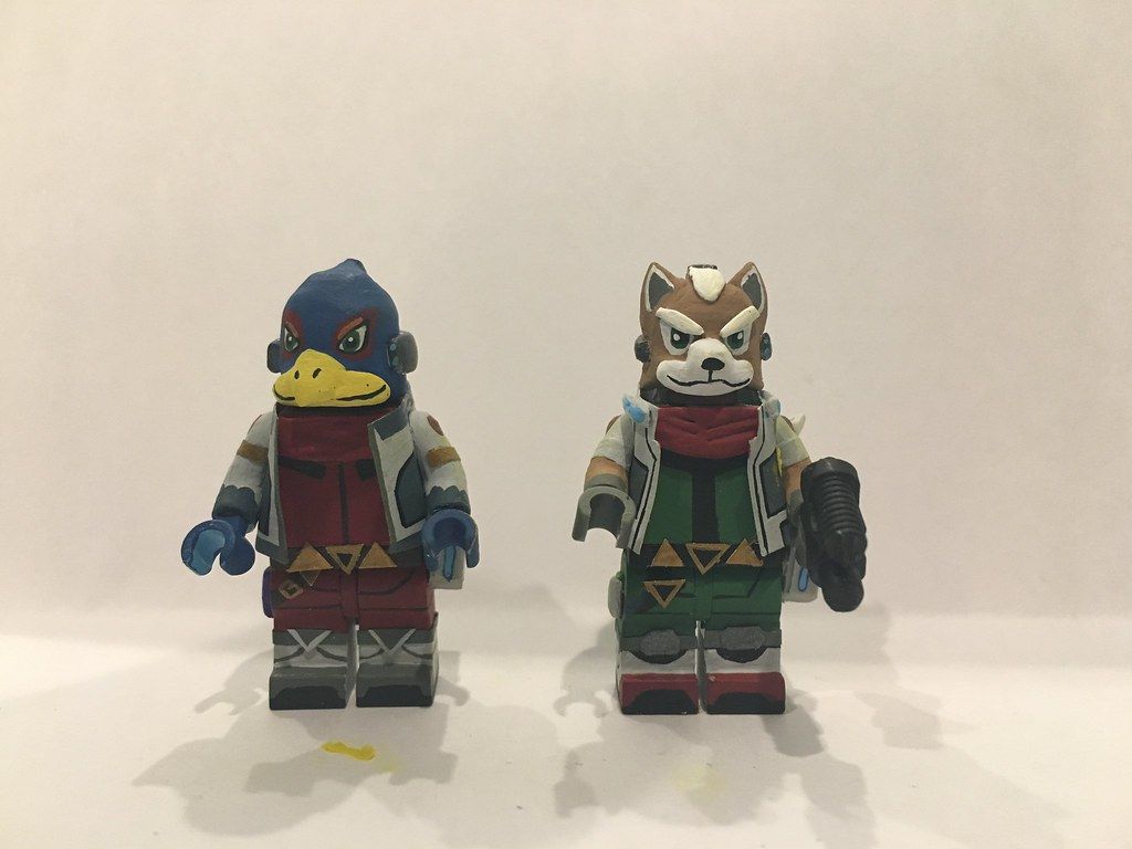 Minifigure LEGO Falco e Fox, 1024x768 HD, Laptop