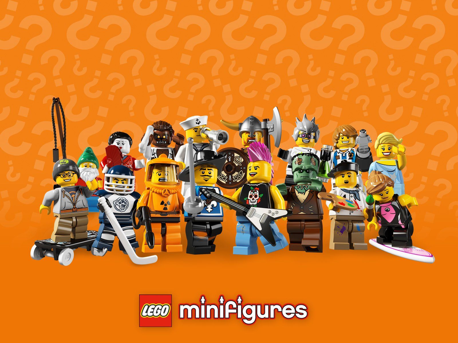 LEGO Minifigures gruppo arancione, 1600x1200 900p, PC