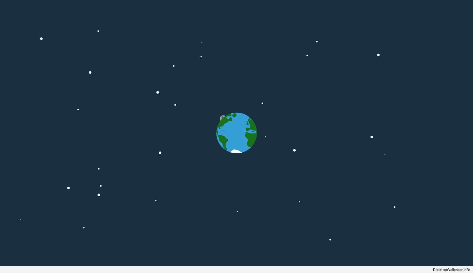 Terra minimalista tra le stelle, 1920x1108 Full HD 1080p, PC Desktop