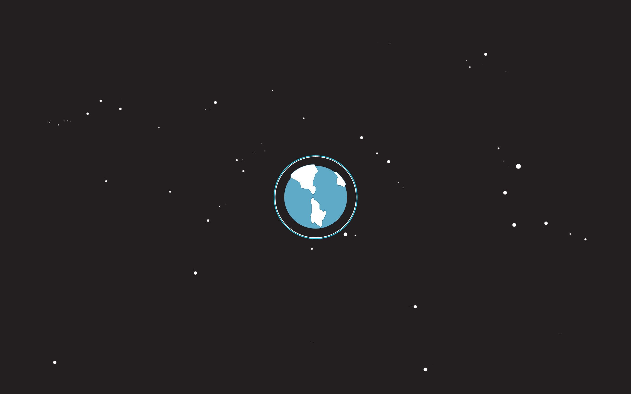 Terra minimalista nello spazio, 2560x1600 2K+, Monitor Gaming