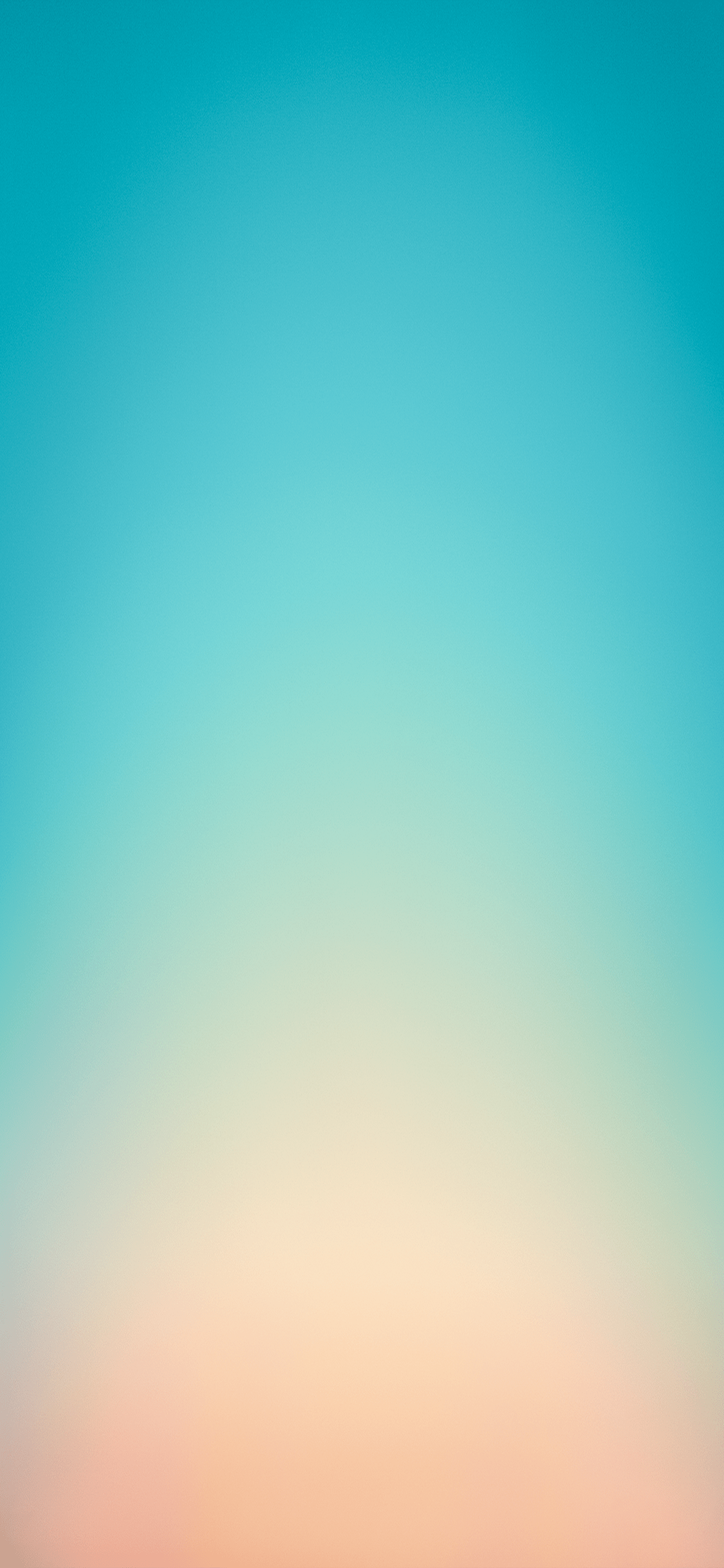Sfumatura turchese pesca, 1125x2436 Verticale, iPhone Air