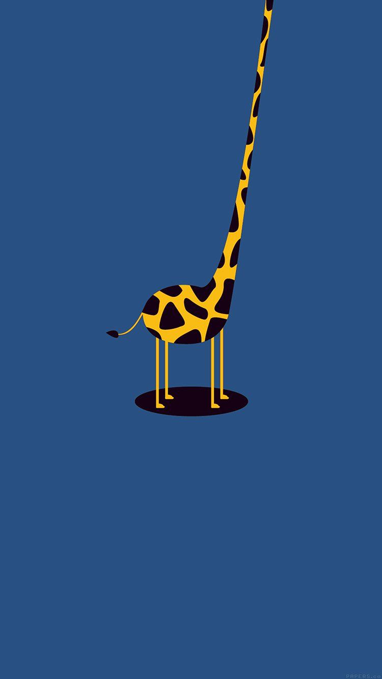 Giraffa minimal collo lungo, 750x1334 Verticale, iPhone Air