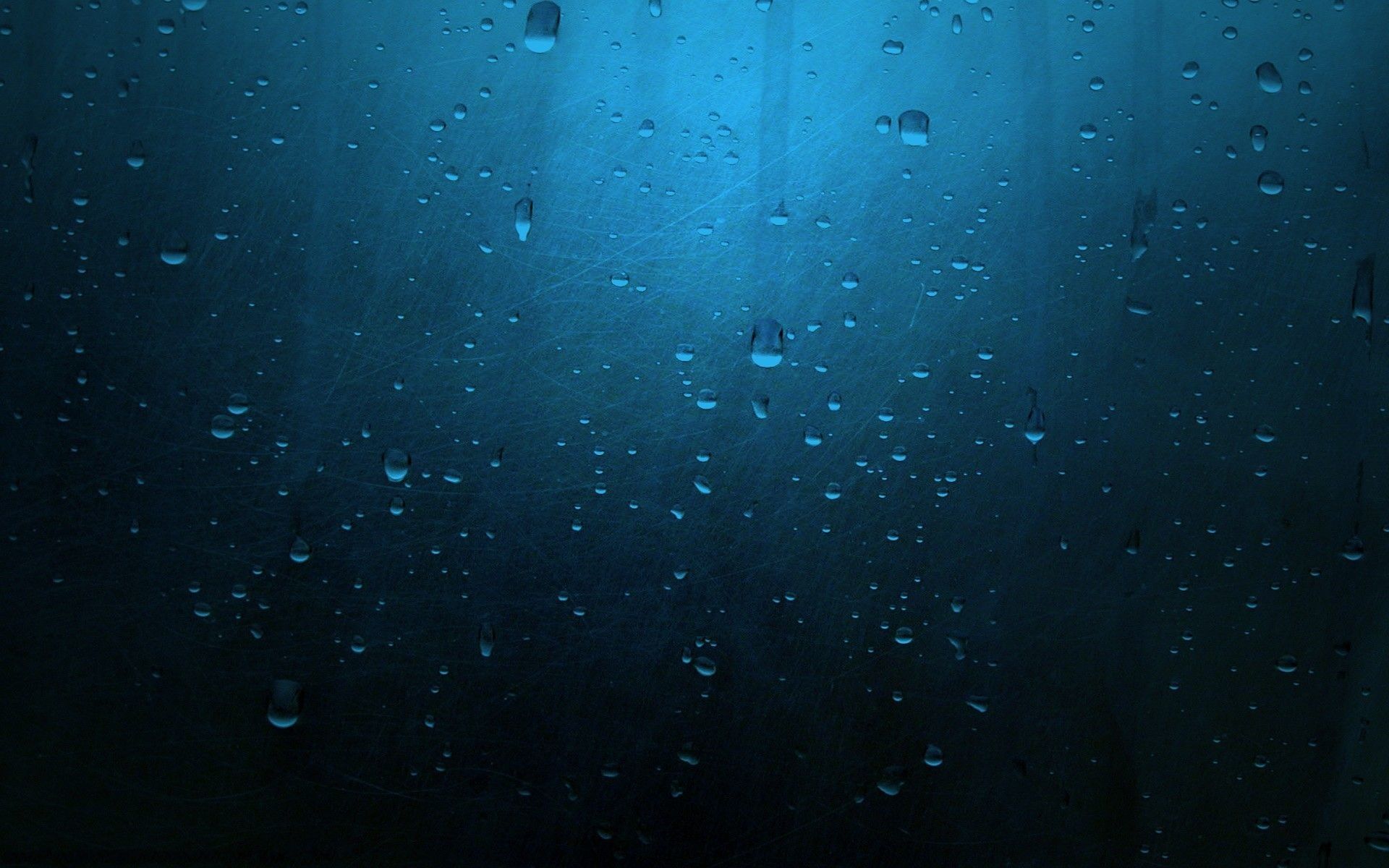 Gocce d'acqua vetro blu, 1920x1200 WUXGA, PC Desktop