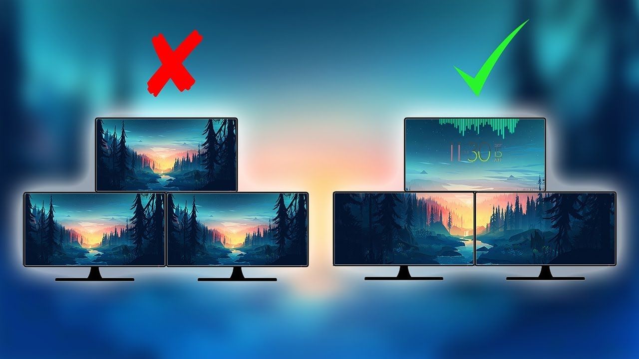 Monitor con paesaggio forestale notturno, 1280x720 720p, Monitor Gaming