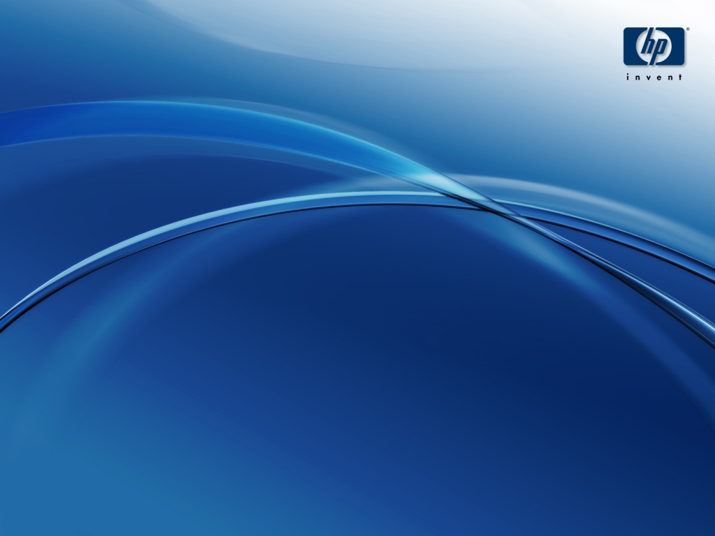 Sfondo blu curve HP, 1024x768 HD, PC