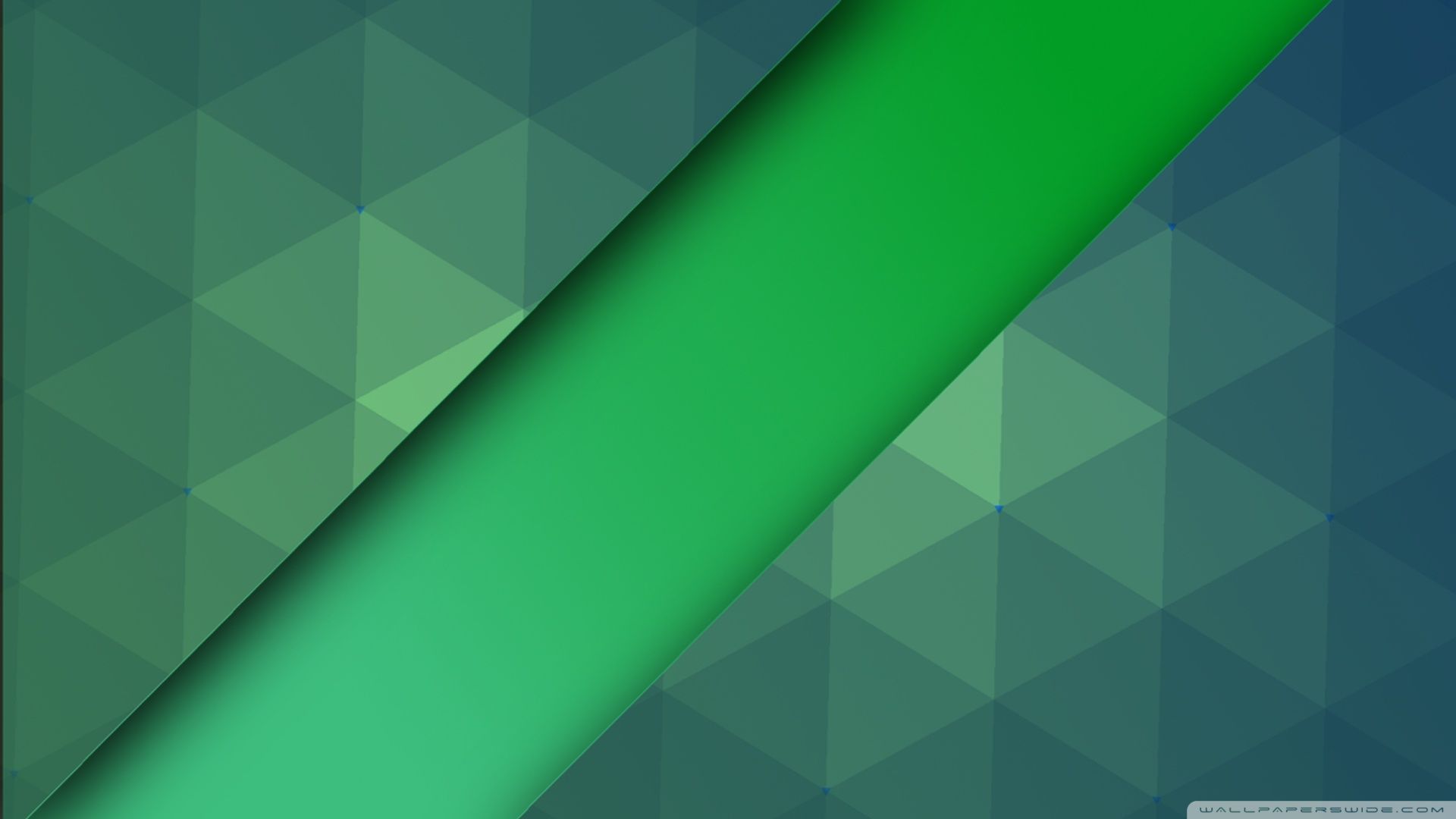 Sfondo geometrico verde astratto, 1920x1080 Full HD, Monitor Gaming