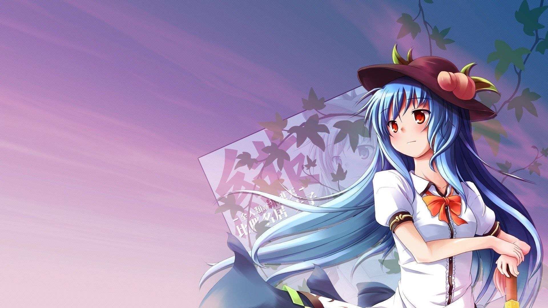 Ragazza anime capelli blu cappello, 1920x1080 1080p, PC Desktop