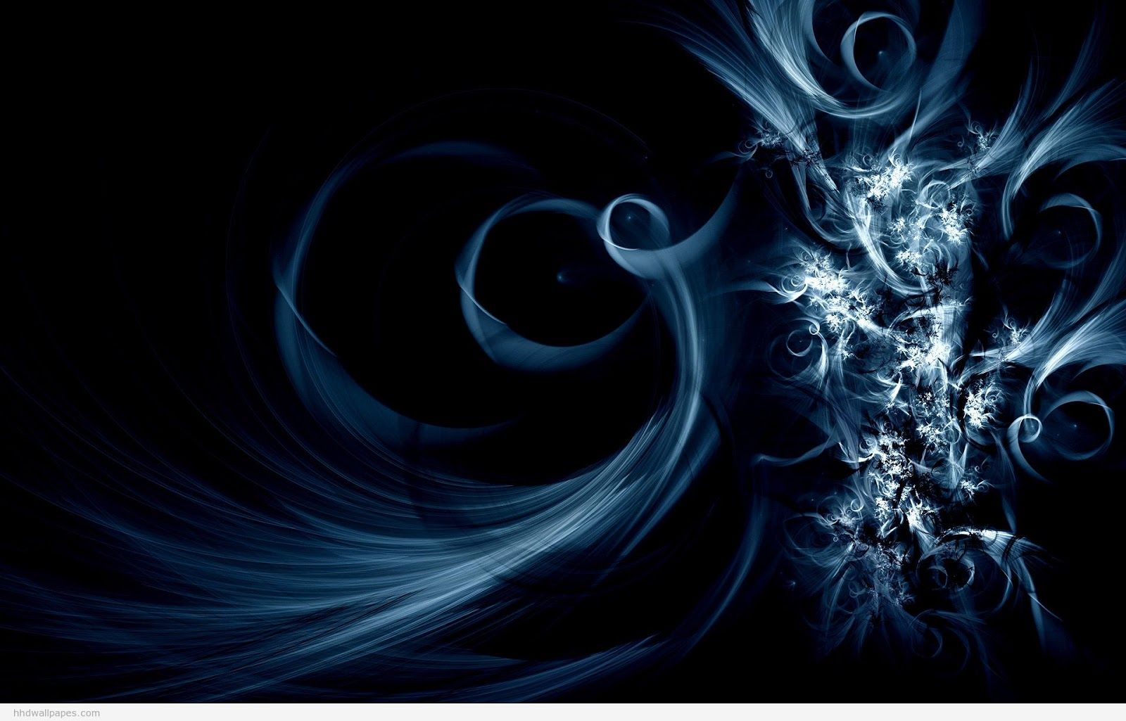 Spirali astratte blu scuro, 1600x1025 900p, PC Desktop