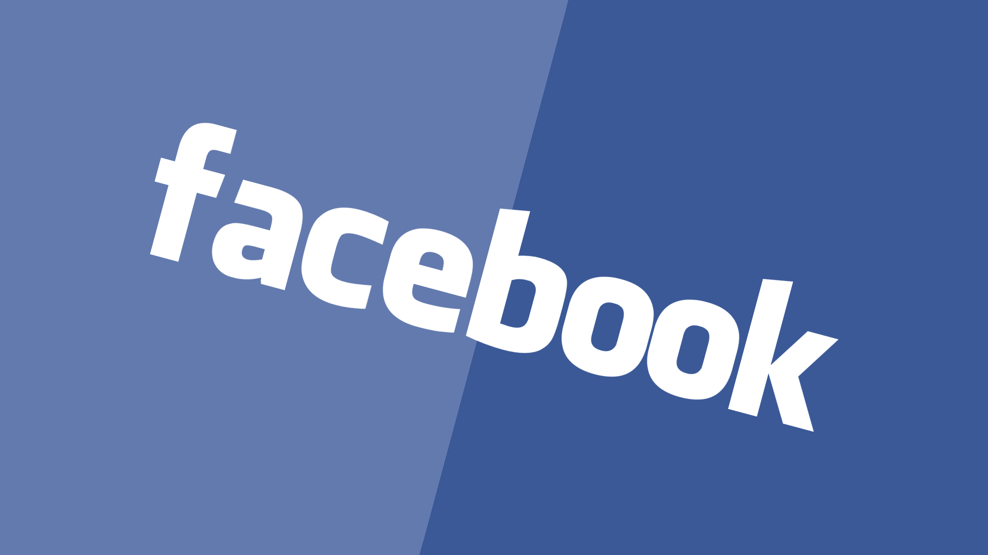 Logo Facebook blu, 1920x1080 Full HD, PC