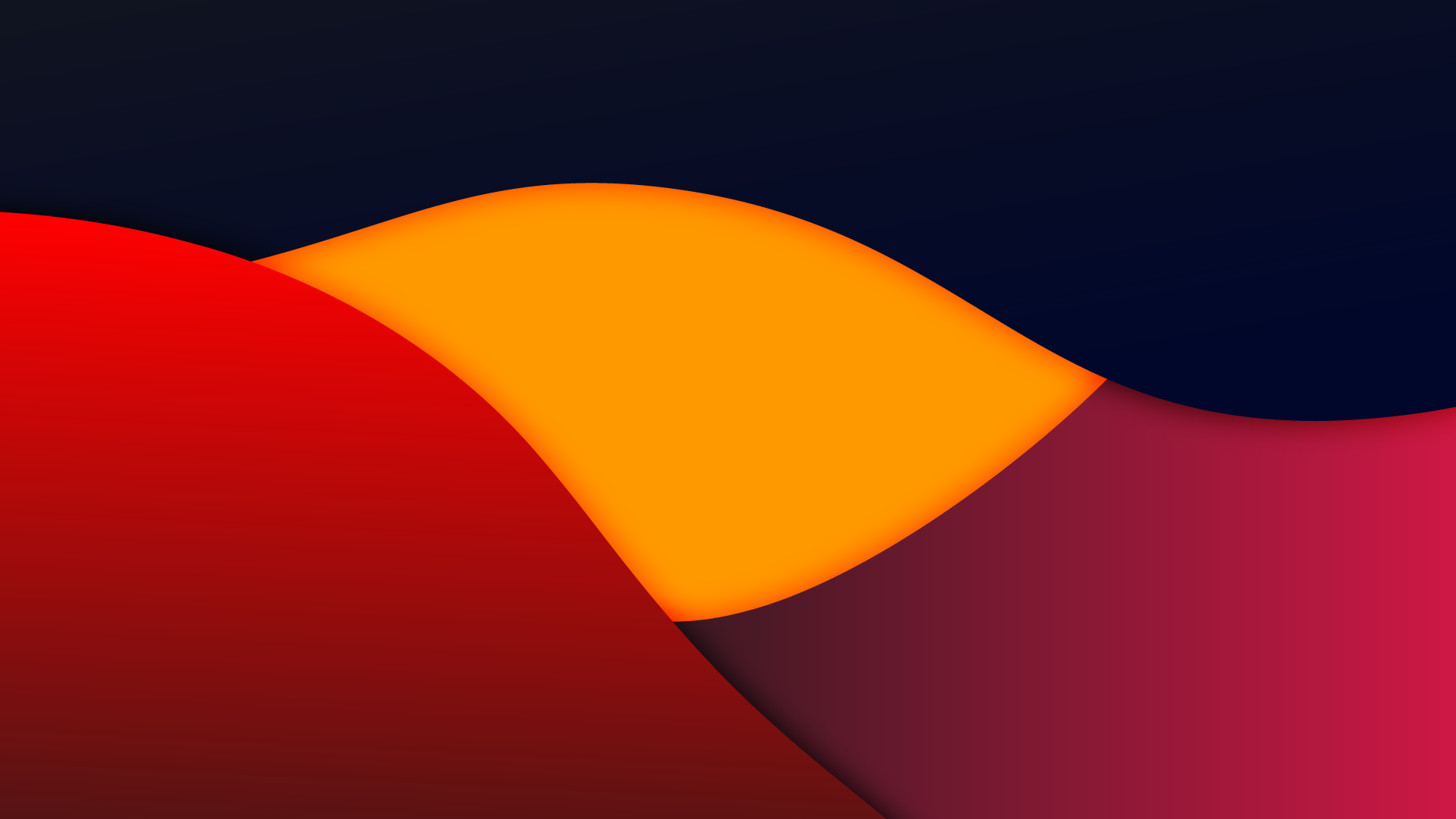 Onde astratte rosso arancio blu, 1920x1080 Full HD, PC Desktop