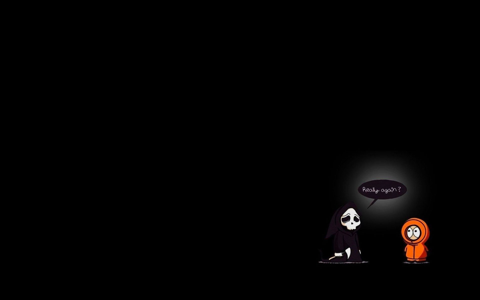 Kenny South Park sfondo nero, 1920x1200 Full HD+ WUXGA, PC