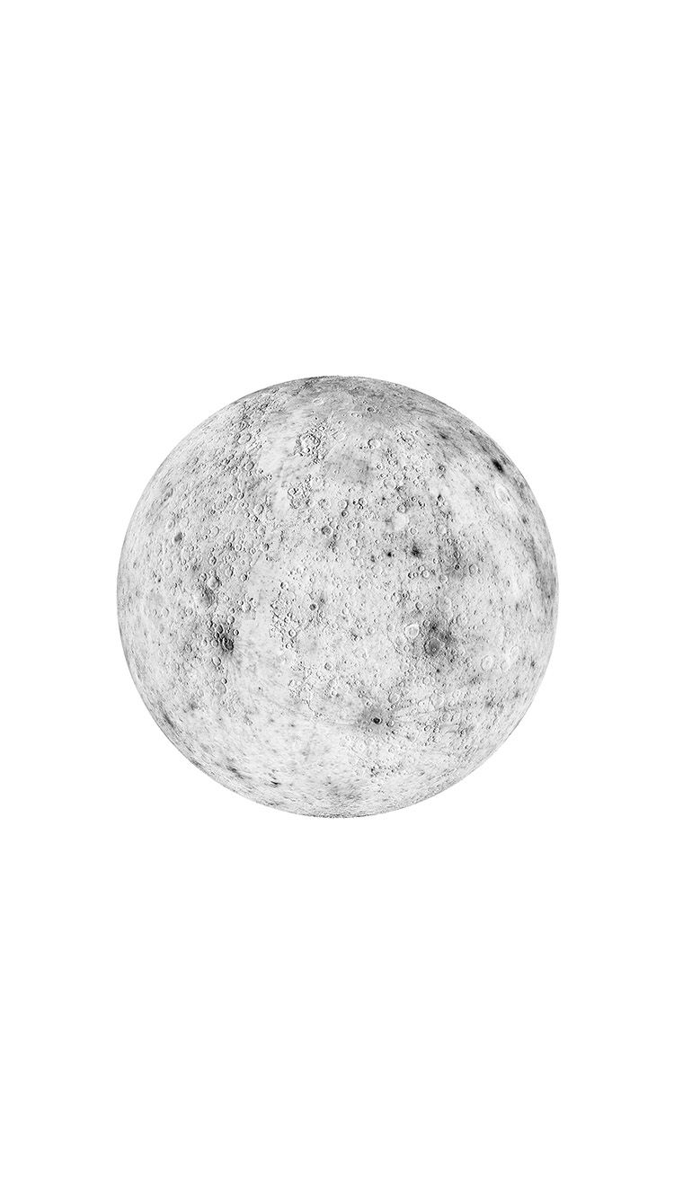 Luna bianca minimale, 750x1334 Verticale, iPhone Plus